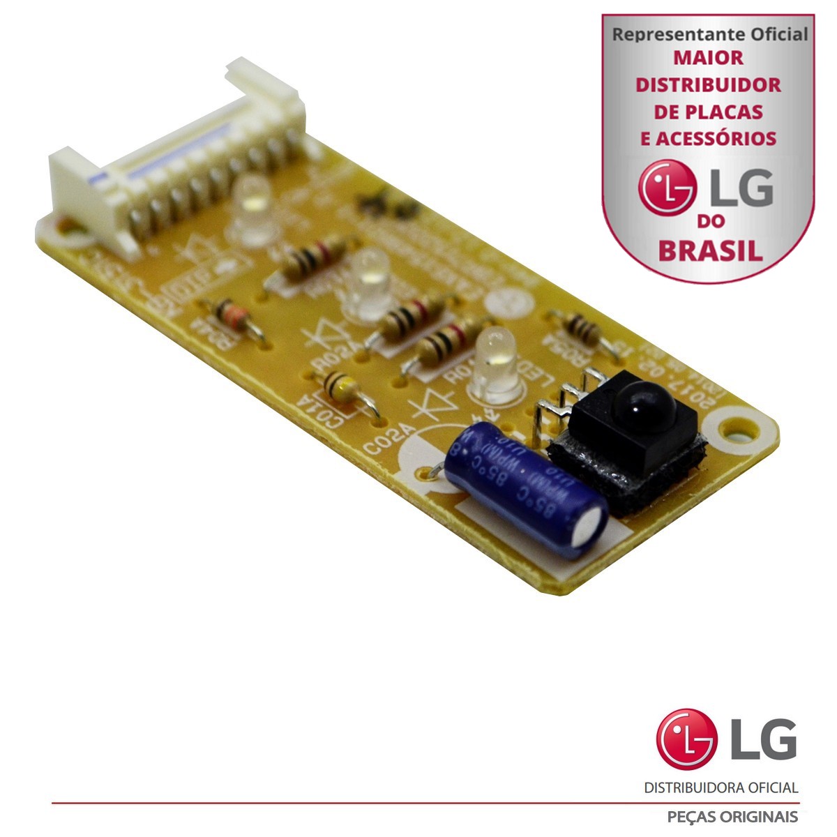 Placa Receptora Display Ar Condicionado Lg Tsnc072w4w0 Tsnc092w4w0 Tsnc122h4w0 Ebr71522204